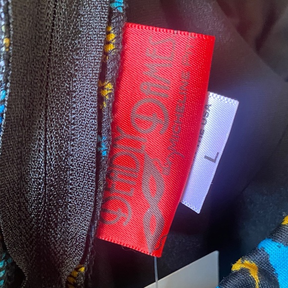 Vixen by Micheline Pitt Blue and Yellow Asymmetrical Dress - Picture 3 of 3